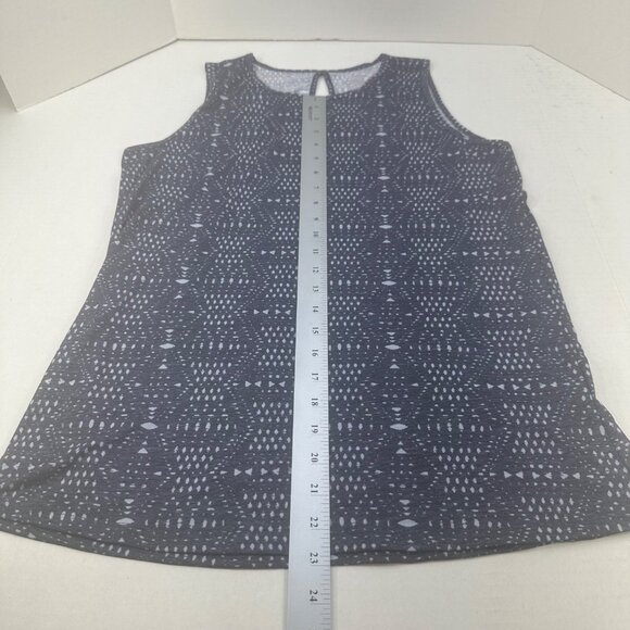 ZeroXposur Women's Size Small Top Sleeveless Patterned Gray Preowned - Picture 10 of 13